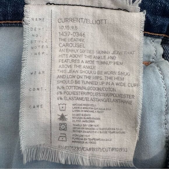 Current / Elliott The Beatnik Medium Wash Jeans Size 30 - Picture 6 of 7